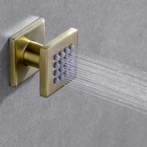 Miniatura 5 de Chorro de ducha con atomizador de cuerpo de latón, rociador lateral de masaje de alta presión, sistema de spa, juego de ducha ajustable montado