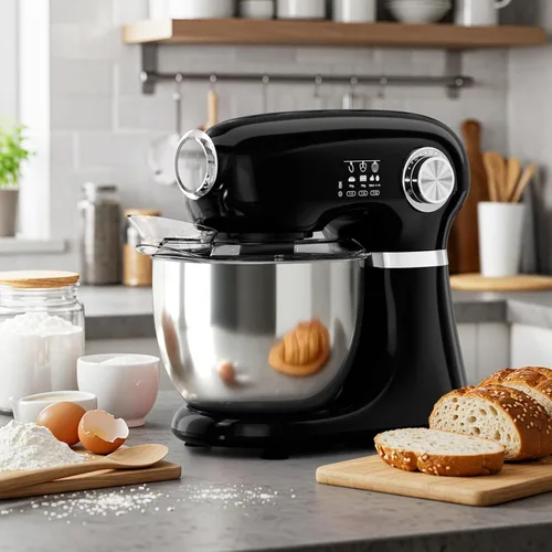 Miniatura 7 de COWSAR Batidora de pie, batidora eléctrica comercial de 12 velocidades, batidora de cocina 3 en 1 con tazón, gancho para masa, batidor y batidor