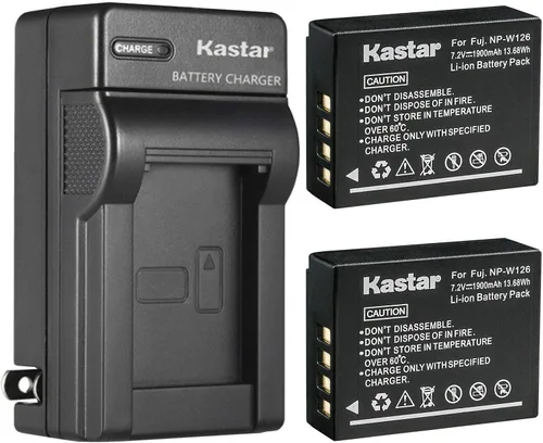 Miniatura 5 de Kastar Reemplazo del cargador de batería de pared de CA para Fujifilm NP-W126, NP-W126s, cargador Fuji BC-W126, Fujifilm X-H1, X-M1, X-S10, X-T1