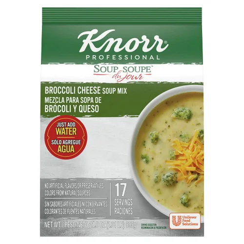 Knorr Professional Soup du Jour - Mezcla de sopa de queso y brócoli vegetariana, sin gluten, sin MSG añadido, 0.00 oz de grasa trans por porción,
