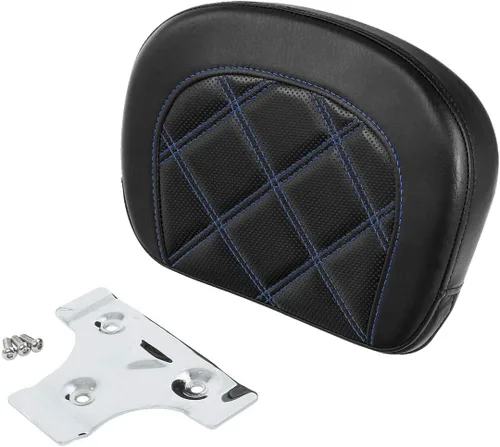 Miniatura 12 de TCT-MOTORPARTS Driver Rider - Almohadilla de respaldo para Harley Touring 2009-2023 Road King Street Road Electra Glide Ultra Black Stitching