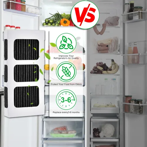 Miniatura 6 de Paquete de 6 filtros de aire para refrigerador Paultra2, compatible con Frigidaire Pure Air Ultra 2, Pure Air Ultra II, filtro de aire