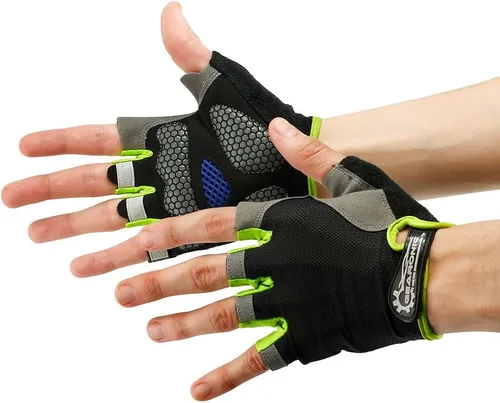 Miniatura 3 de GEARONIC Guantes de ciclismo para hombre guantes de bicicleta de montaña sin dedos para hombre guantes de bicicleta MTB guantes de bicicleta