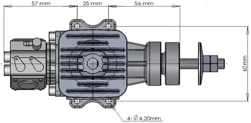 Miniatura 2 de DLE Motor de gasolina DLE20 para 20cc RC modelo de avión nave mundial