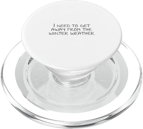 Miniatura 8 de Necesito alejarme del clima invernal PopSockets Swappable PopGrip