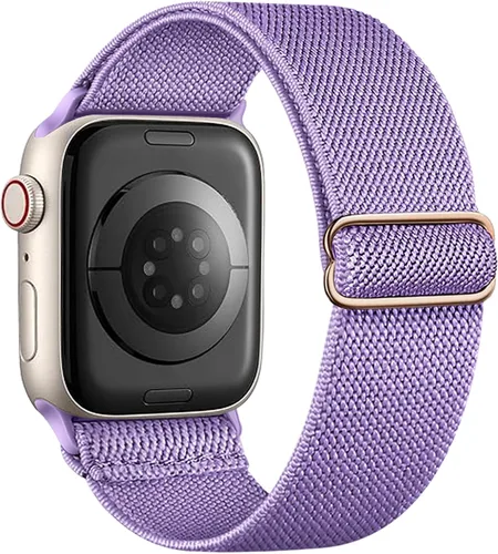 Miniatura 22 de Correa elástica de nailon compatible con Apple Watch Series 11, 10, 9, 8, 7, 1.811 in, 1.772 in, 1.654 in, 1.614 in, Ultra 3, 2, 1.929 in, Series 6