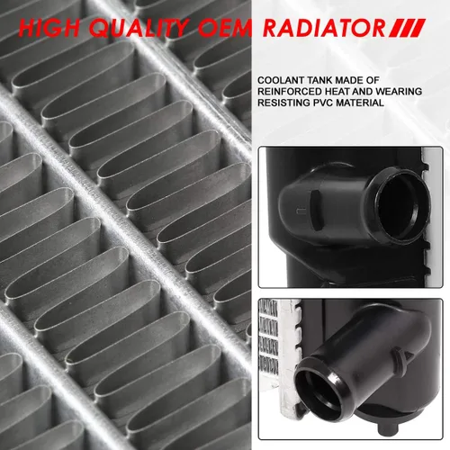 Miniatura 5 de Auto Dynasty Radiador compatible con 12-19 March Micra Versa Note, DPI 13303 Radiador de refrigeración de 1 fila estilo fábrica, núcleo de aluminio