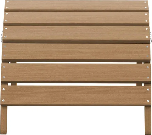 Miniatura 7 de Otomano plegable Adirondack de SERWALL, reposapiés Adirondack sin ensamblaje, marrón