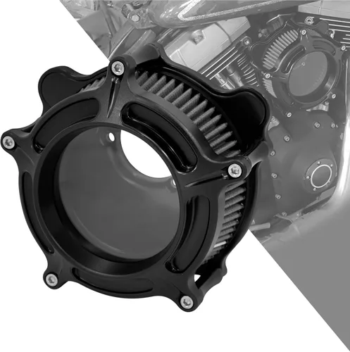 Miniatura 16 de Filtro de aire CNC para motocicleta Filtro de aire Limpiador de sistema de admisión (D-Para M8 Touring 17-23, Softail 18-24)