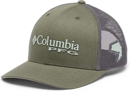 Miniatura 439 de Columbia - Gorra de malla con bandera con árboles unisex para adultos, corona alta