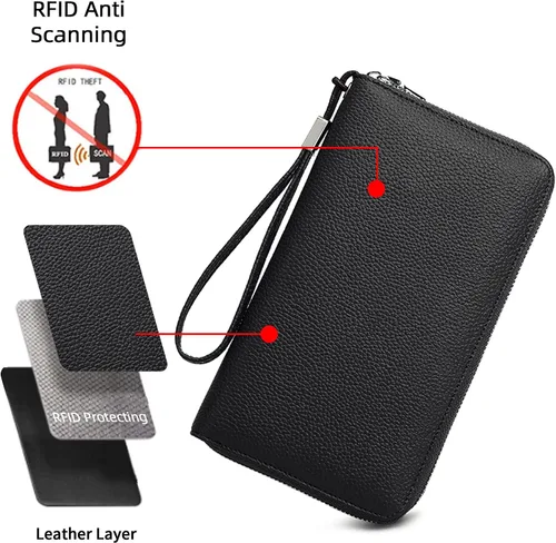 Miniatura 2 de Billeteras con múltiples ranuras para tarjetas con muchas ranuras para tarjetas con muchas ranuras para tarjetas para mujeres, carteras
