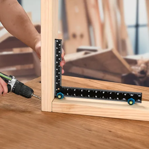 Miniatura 5 de Medidores de escalera para enmarcar metal cuadrado/madera Fabricación Layout Jig Set