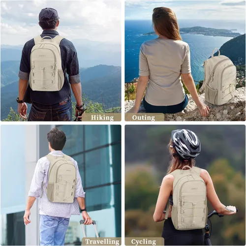 Miniatura 10 de ZOMFELT Mochila de senderismo para mujeres y hombres, mochila plegable ligera de 15 litros para viajes, mochilas de viaje pequeñas resistentes al