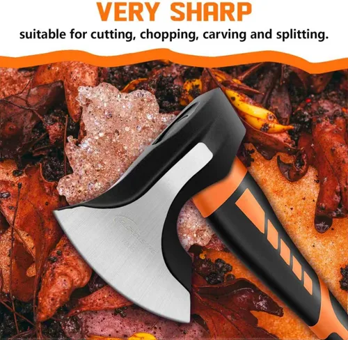 Miniatura 7 de Mazo Divisor de Madera de 15" - 2.5 lb. Mazo Divisor, Hacha de Campamento para Leña, Mango Antideslizante que Absorbe Impactos - Hacha Divisora