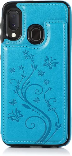 Miniatura 7 de Funda de teléfono para Samsung Galaxy A10e/A20e con protector de pantalla de vidrio templado y tarjetero con soporte para tarjetero, accesorios