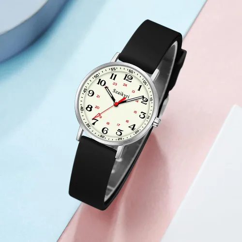 Miniatura 4 de Szaikyri Relojes de enfermera para mujeres, profesionales médicos, estudiantes con esfera de hora militar luminosa y fácil de leer, reloj deportivo