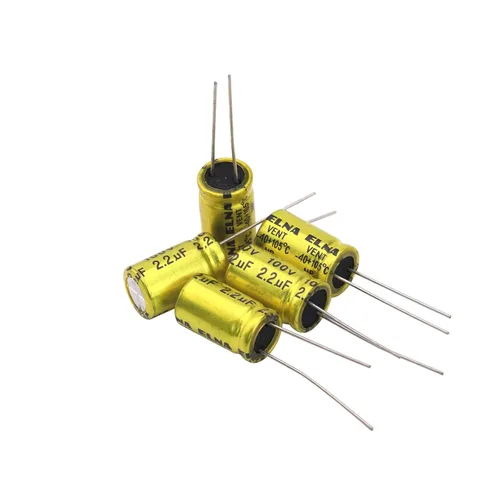 Miniatura 5 de 10 unids 2.2uF 100V condensador electrolítico no polarizado 10x17mm (0.39x0.67in) NP para audio tweeter condensador divisor de frecuencia