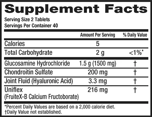 Miniatura 6 de Suplemento avanzado Move Free para articulaciones de triple fuerza con glucosamina, condroitina y ácido hialurónico, 11873, 1, 1
