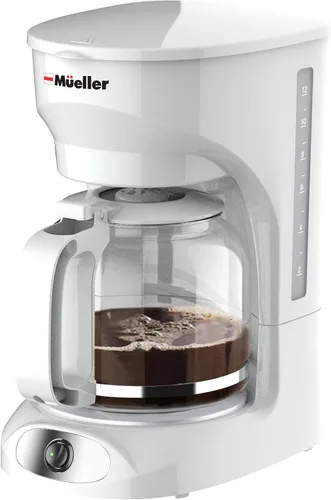Miniatura 12 de Mueller - Cafetera de goteo de 12 tazas, jarra de borosilicato, apagado automático, filtro reutilizable, antigoteo, función de mantener el calor