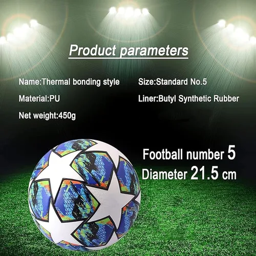Miniatura 4 de Memorabilia de fútbol de la Liga de Campeones genérico Fans Tamaño: 5 Mejor regalo para el cumpleaños de un niño, azul