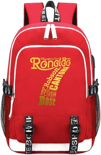 Miniatura 10 de Soccer Player 7 Mochila deportiva multifunción para viajes, portátil, para fanáticos del fútbol, para hombres y mujeres, negro - 2, Tamaño único