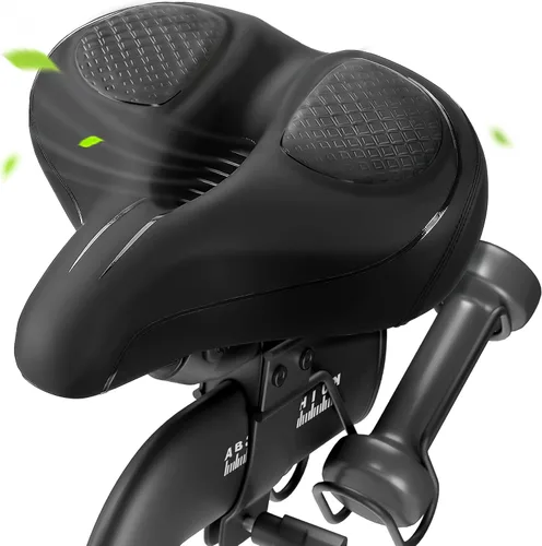 Miniatura 9 de Asiento de bicicleta de gran tamaño para bicicleta Peloton y bicicleta +, repuesto de sillín de bicicleta ancho compatible con bicicletas