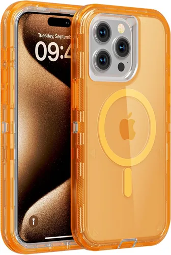 Miniatura 20 de Follaroma para iPhone 17 Pro Max, Funda Compatible con MagSafe, Funda Magnética Transparente de Doble Capa, Funda Resistente Anti-Caída y a Prueba