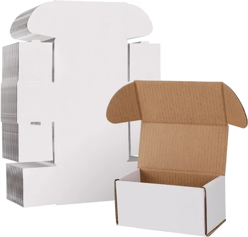 WIFTREY Paquete de 100 cajas de envío pequeñas de 4.6 x 2.2 x 2.2 pulgadas para embalaje de pequeñas empresas, caja de correo de cartón corrugado