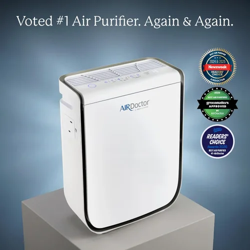 Miniatura 9 de AIRDOCTOR Purificador de aire AD2000 para habitaciones pequeñas y medianas y dormitorios pequeños. Filtración de 3 etapas con prefiltro, UltraHEPA