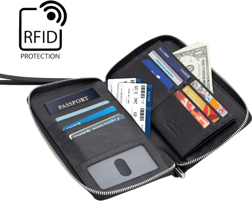 Miniatura 3 de Cartera de viaje, Negro -, Cartera RFID