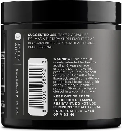 Miniatura 3 de Toniiq Suplemento NMNH – Complejo de 1,000 mg de potencia ultra alta con Uthpeak™ NMNH clínicamente estudiado, resveratrol, quercetina y TMG