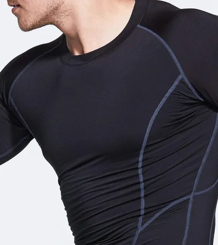 Miniatura 5 de TSLA Paquete de 1 o 2 camisetas térmicas de compresión de manga larga para hombre, camiseta de capa base atlética, camiseta de invierno para correr
