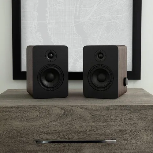 Miniatura 6 de Victrola Monitores M1: altavoces de monitor de estantería alimentados, transmisión inalámbrica Bluetooth, sonido estéreo premium, se empareja