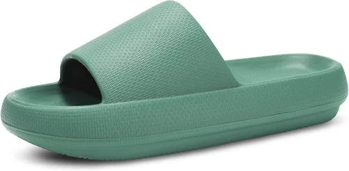 Miniatura 15 de welltree Sandalias antideslizantes para mujeres y hombres, sandalias antideslizantes para baño y ducha, suela gruesa suave para interiores