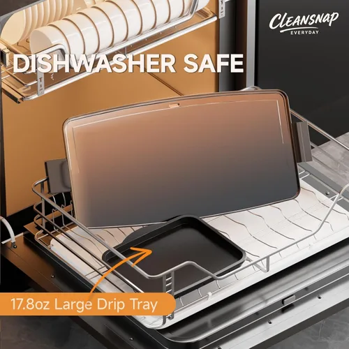 Miniatura 5 de Cleansnap - Plancha eléctrica diaria, gran regalo para fiestas familiares, parrilla antiadherente de 20 pulgadas con escudo plegable