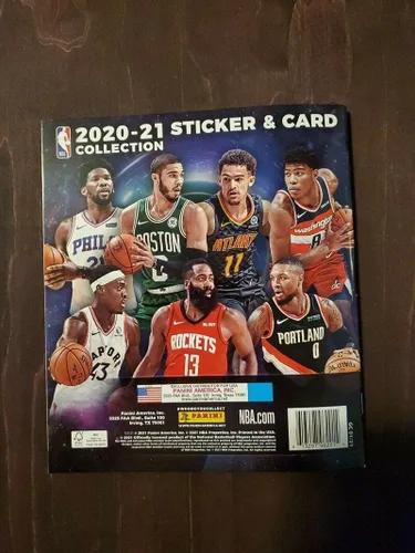 Miniatura 2 de Álbum de calcomanías de Panini Empty 2020-21 con 4 tarjetas de lista de verificación y 10 calcomanías de álbum