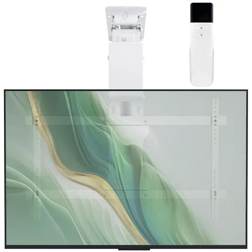 Miniatura 10 de CLAIKS Soporte eléctrico para TV de techo – Soporte eléctrico motorizado abatible con control remoto, pantallas planas y curvas de 32 a 70 pulgadas