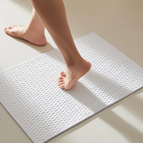 Miniatura 127 de TYUU Alfombras de Baño Antideslizantes Lavables, Tapete de Baño Súper Absorbente Delgado de Pila Baja para Secar Rápido, Alfombra de Baño Pequeña