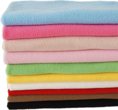 RayLineDo® 10PCS 19.7 * 19.7 in Color sólido tejido polar tejido polar tela anti píldora tela patchwork poliéster felpa paño de lana para bricolaje