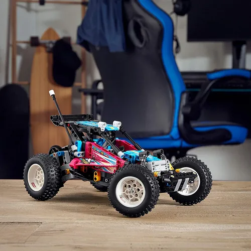 Miniatura 6 de LEGO Technic Off-Road Buggy 42124 - Kit de construcción modelo; juguete retro controlado por aplicación para niños, nuevo 2021 (374 piezas)