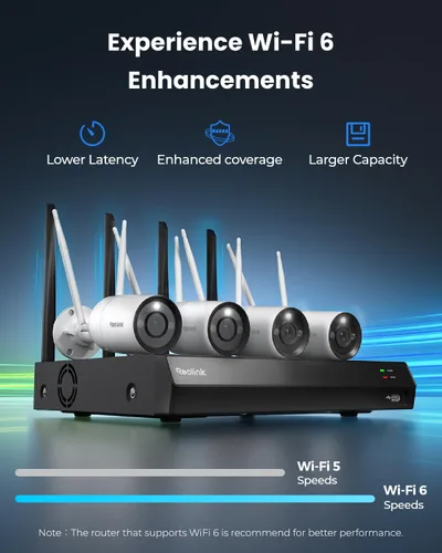 Miniatura 3 de Sistema de cámaras de seguridad REOLINK 4K, 4 piezas, cámaras WiFi 6 de 4K/8MP para exteriores con enchufe, material completamente metálico, visión