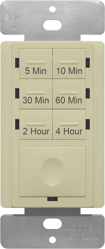 ENERLITES Interruptor de temporizador de cuenta regresiva, ventilador y temporizador de luz, 5 minutos a 4 horas, indicador LED de luz nocturna,