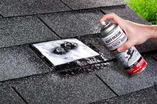 Miniatura 3 de Rust-Oleum Parche de techo triple grueso y espray sellador, 13 onzas, negro