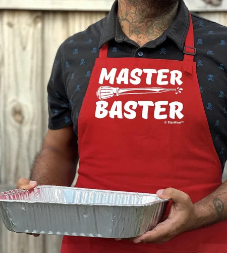 Miniatura 4 de ThisWear Master Baster Cooking Gag - Delantal de dos bolsillos