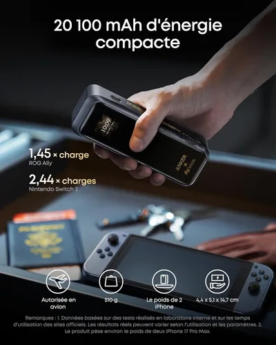Miniatura 4 de Anker Prime Power Bank Black Myth: Wukong Edition, cargador portátil de 3 puertos de 20,100 mAh con 220 W, alimentación bidireccional, aprobado por