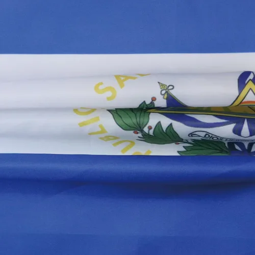 Miniatura 3 de AZ FLAG - Bandera de El Salvador - 3 x 5 pies - Cartel salvadoreño de poliéster 100D con dos ojales metálicos - Resistente a la decoloración