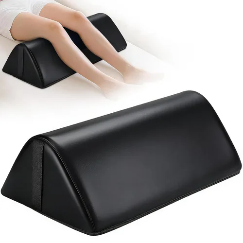 Miniatura 11 de Noverlife 3/4 Round Knee Bolster for Massage Table, 26x6x6 in Massage Pillow for Legs w/Strap Handle, PU Leather Massage Table Leg Bolster Massage