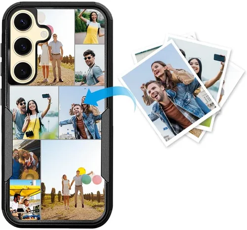 Miniatura 8 de Funda protectora personalizada para Samsung Galaxy S22 Ultra 5G (versión 2022), funda protectora de doble capa resistente con múltiples fotos, a