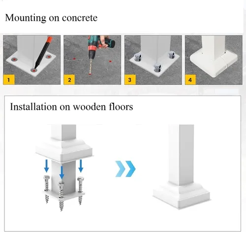 Miniatura 4 de Pasamanos para escalones al aire libre adecuados para 1 a 3 escalones, barandilla de escalera de hierro forjado, paso estable con pasamanos de 3
