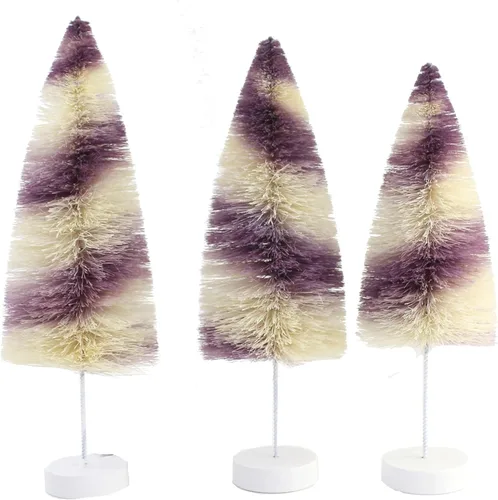 Miniatura 2 de Bethany Lowe Purple Stripes Delights - Juego de 3 cepillos para botellas
